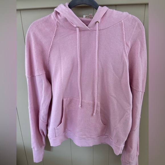 Love Shack Fancy Pink Distressed Hoodie - Picture 2 of 8